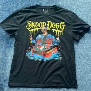 Snoop Dogg Graphic T-Shirt Medium Unisex